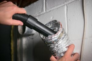 Vent Cleaning with Hose
